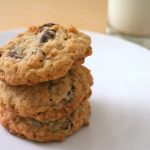 These oatmeal crisp cookies (like most cookies) go great with milk!