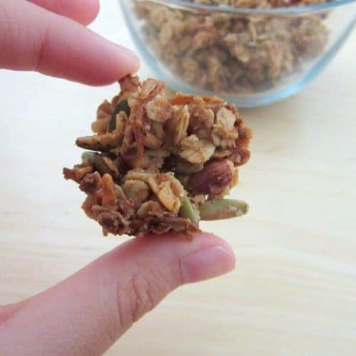 Coconut Almond Cluster Granola Delicious Not