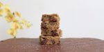 These chewy espresso blondies are dense and full of caramel/butterscotch flavor, exactly how a blondie should be. #espresso #chocolate #blondies #dessert