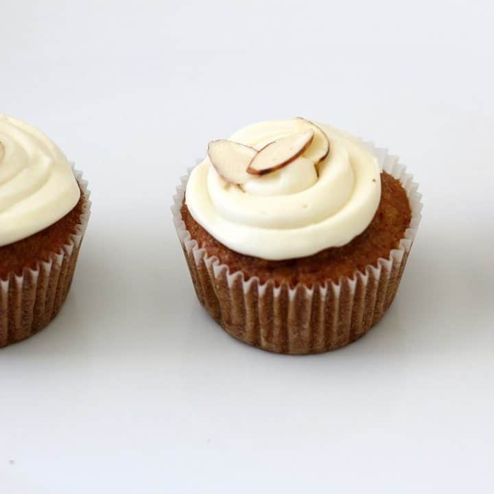 Sometimes carrot cake gets a bit boring. Enter masala chai, and your carrot cake takes on a gentle spice and a hint of bitter from the black tea. #carrotcake #cupcakes #creamcheesefrosting #chai