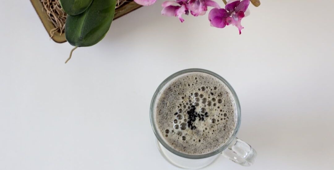 Toasted Black Sesame Latte Delicious Not