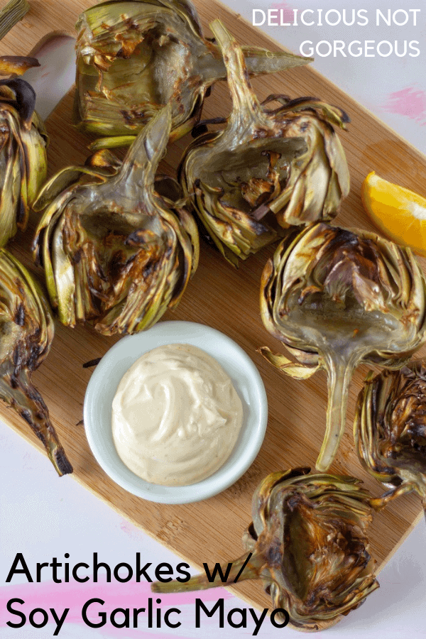 This soy garlic mayo is the kind of salty, addictive, decadent dip that could help you eat so many vegetables before dinner that you'd spoil your appetite. #soysauce #garlic #mayo #mayonnaise #sauce #condiment #dip