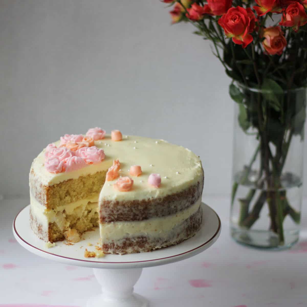 Lychee Rose Cake  September Bakes