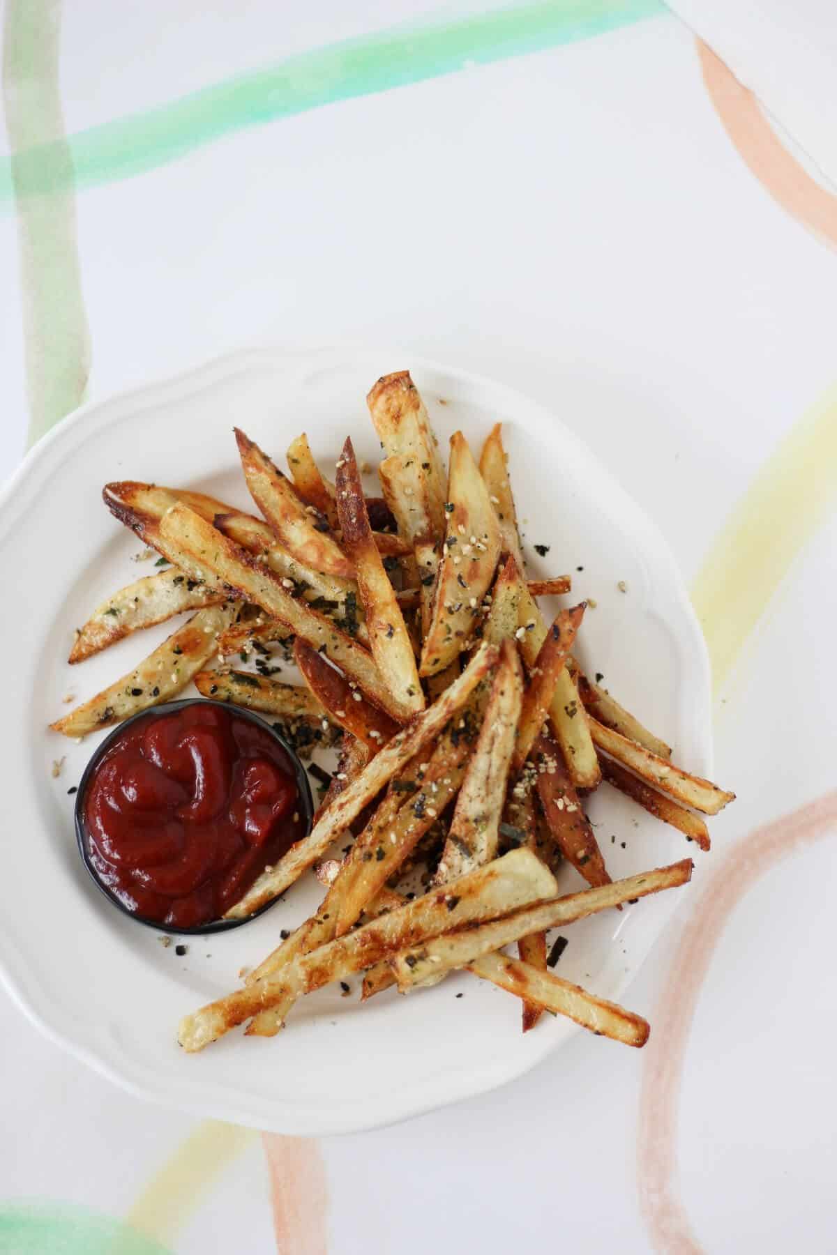 Air Fryer Garlic-Nori Fries Recipe